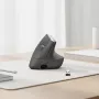 Ergonominė belaidė pelė Logitech MX Vertical, MX Vertical, 4000 DPI, RF Wireless + Bluetooth, dešinei rankai, Graphite, biuro naudojimui
