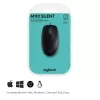 Pelė Logitech B110 Silent, laidinė, USB, juoda