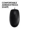 Pelė Logitech B110 Silent, laidinė, USB, juoda