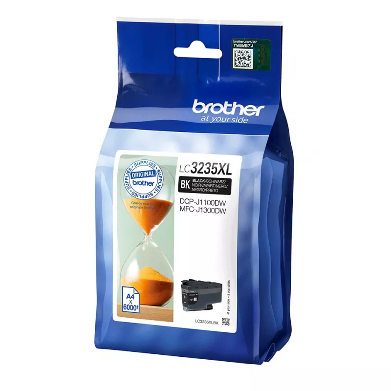 Brother LC3235XLBK rašalo kasetė, 1 vnt., Originali, aukšto (XL) našumo, juoda