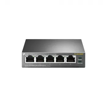 TP-Link 5 prievadų gigabitinis stalinis PoE komutatorius su 4 prievadais, nevaldomas, gigabitinis Ethernet (10/100/1000), maitinimas per Ethernet (PoE)
