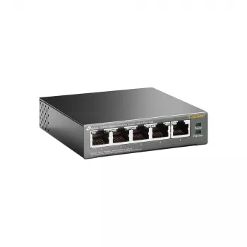 TP-Link 5 prievadų gigabitinis stalinis PoE komutatorius su 4 prievadais, nevaldomas, gigabitinis Ethernet (10/100/1000), maitinimas per Ethernet (PoE)