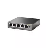 TP-Link 5 prievadų gigabitinis stalinis PoE komutatorius su 4 prievadais, nevaldomas, gigabitinis Ethernet (10/100/1000), maitinimas per Ethernet (PoE)