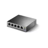 TP-Link 5 prievadų gigabitinis stalinis PoE komutatorius su 4 prievadais, nevaldomas, gigabitinis Ethernet (10/100/1000), maitinimas per Ethernet (PoE)