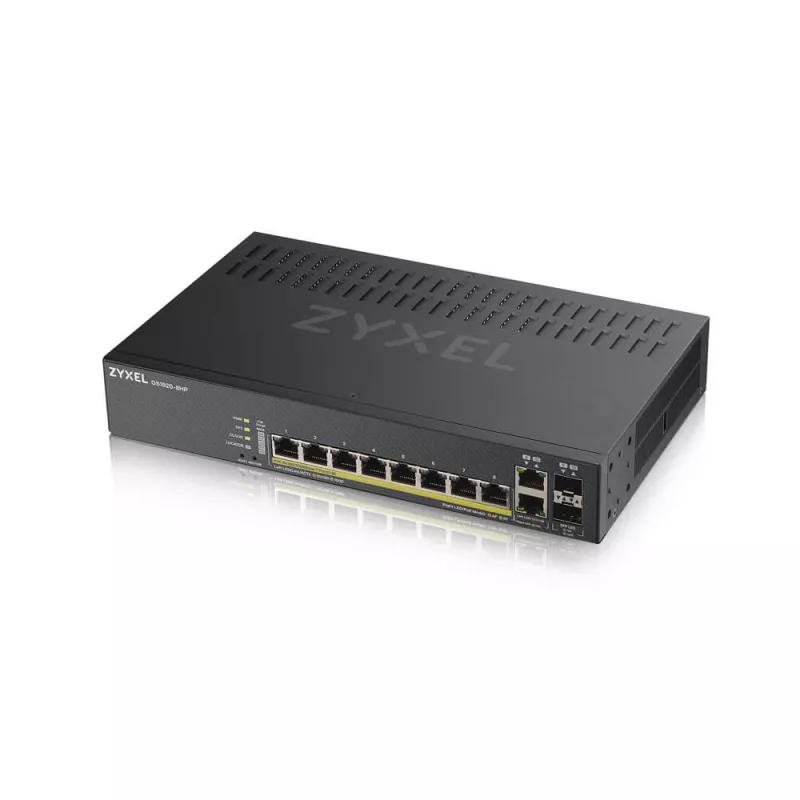 Zyxel GS1920-8HPV2 valdomas Gigabit Ethernet (10/100/1000) maitinimas per Ethernet (PoE) juodos spalvos