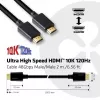CLUB3D Ultra didelės spartos HDMI 4K120Hz, 8K60Hz sertifikuotas kabelis 48Gbps M/M 2 m / 6,56 pėd.