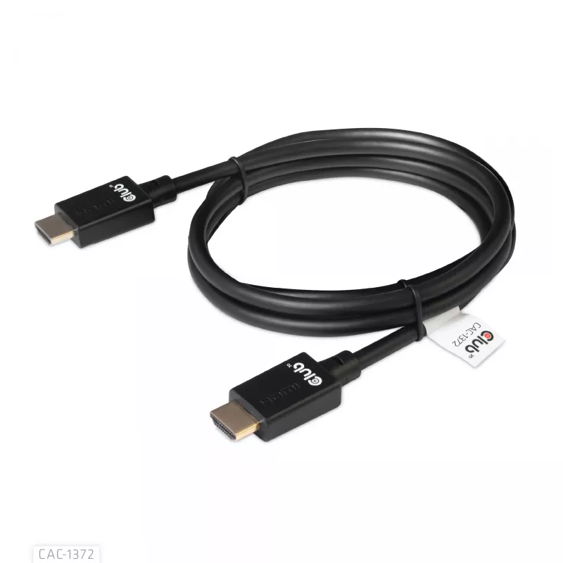 CLUB3D Ultra didelės spartos HDMI 4K120Hz, 8K60Hz sertifikuotas kabelis 48Gbps M/M 2 m / 6,56 pėd.