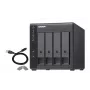 QNAP TR-004 išorinis diskų korpusas HDD/SSD korpusas Juodas 2.5/3.5 colio
