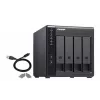 QNAP TR-004 išorinis diskų korpusas HDD/SSD korpusas Juodas 2.5/3.5 colio