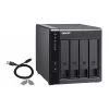 QNAP TR-004 išorinis diskų korpusas HDD/SSD korpusas Juodas 2.5/3.5 colio