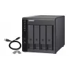 QNAP TR-004 išorinis diskų korpusas HDD/SSD korpusas Juodas 2.5/3.5 colio