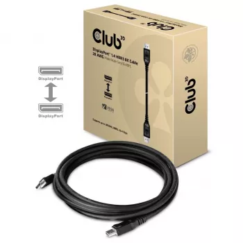 CLUB3D DisplayPort 1.4 HBR3 8K laidas M/M 5 m / 16,40 pėd.