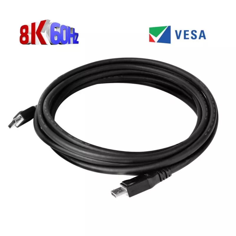 CLUB3D DisplayPort 1.4 HBR3 8K laidas M/M 5 m / 16,40 pėd.