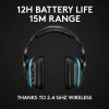 LOGITECH G935 Belaidės 7.1 erdvinio garso Lightsync žaidimų ausinės – 2,4 GHz