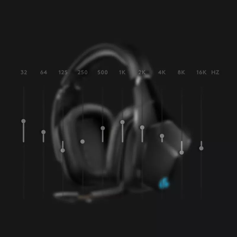 LOGITECH G935 Belaidės 7.1 erdvinio garso Lightsync žaidimų ausinės – 2,4 GHz