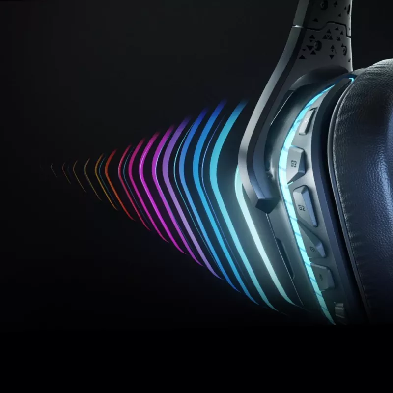 LOGITECH G935 Belaidės 7.1 erdvinio garso Lightsync žaidimų ausinės – 2,4 GHz