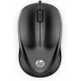 HP Wired Mouse 1000, Ambidextrous, USB Type-A, 1200 DPI, Black
