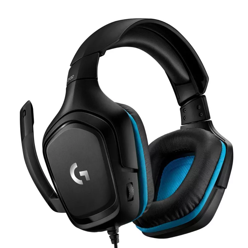 LOGITECH G432 - USB / 3.5mm - Žaidimų ausinės - 7.1 erdvinis garsas - Mėlynos
