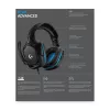 LOGITECH G432 - USB / 3.5mm - Žaidimų ausinės - 7.1 erdvinis garsas - Mėlynos