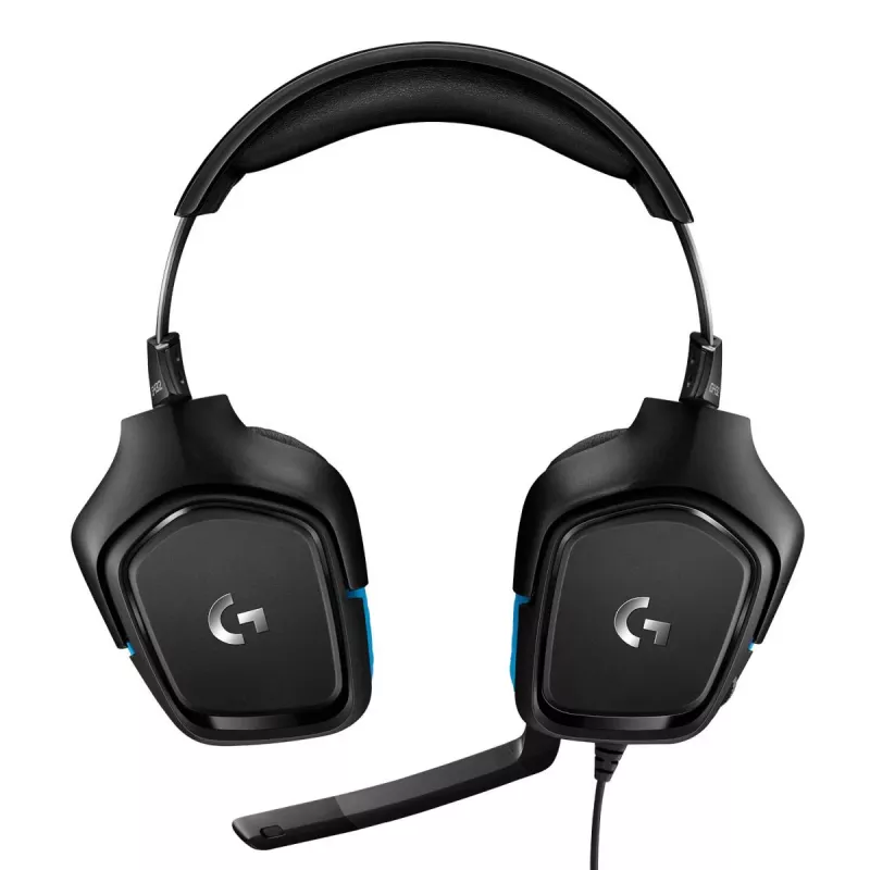 LOGITECH G432 - USB / 3.5mm - Žaidimų ausinės - 7.1 erdvinis garsas - Mėlynos
