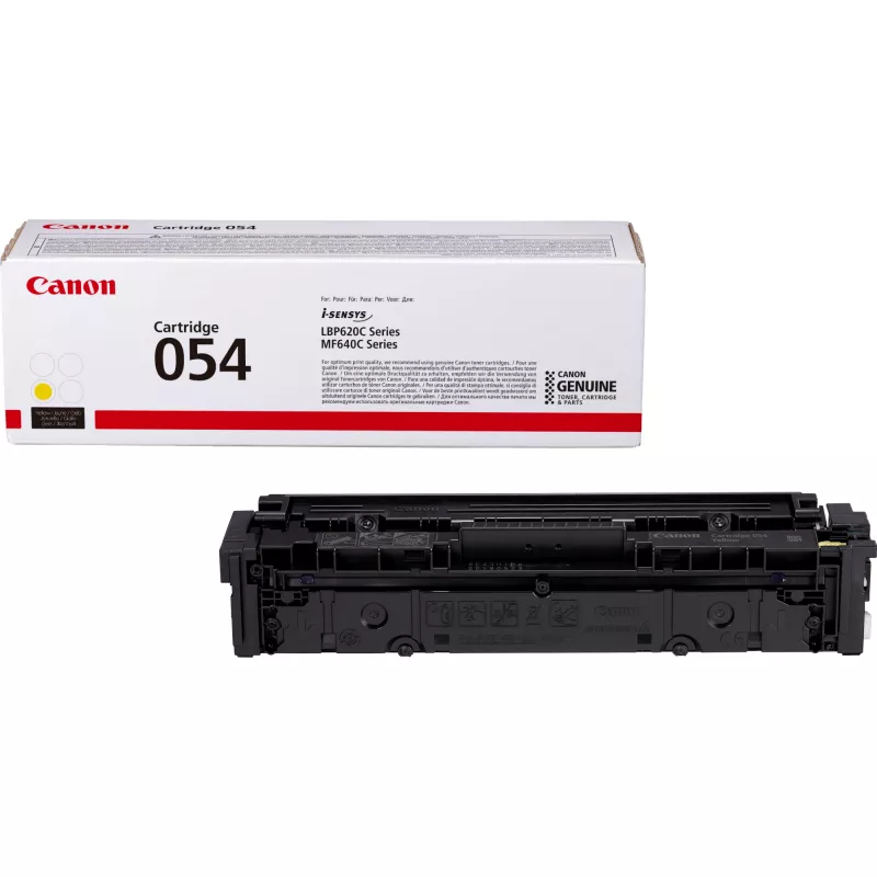 Canon 054 Tonerio kasetė, geltona, 1200 puslapių, geltona, 1 vnt.
