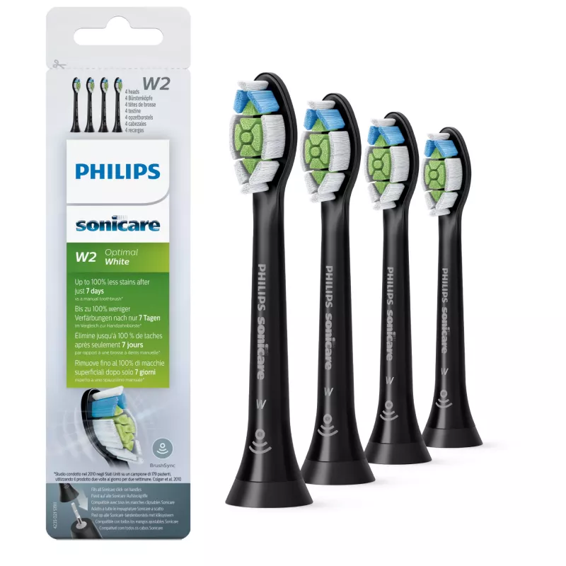 Philips W Optimal White HX6064/11 4 vnt. Sonic valymo šepetėlių galvutės