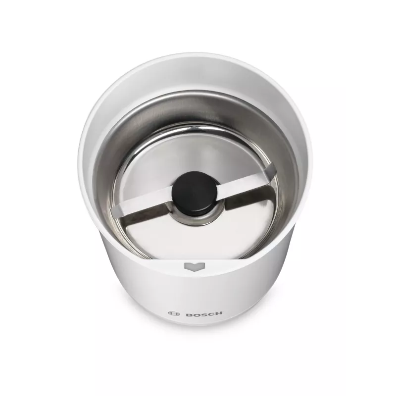 Ašmeninė kavos malūnėlis Bosch TSM6A011W, 180 W, 75 g talpa, balta