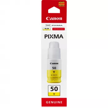 Canon GI-50 Y, didelio našumo, rašalo buteliukas, geltonas