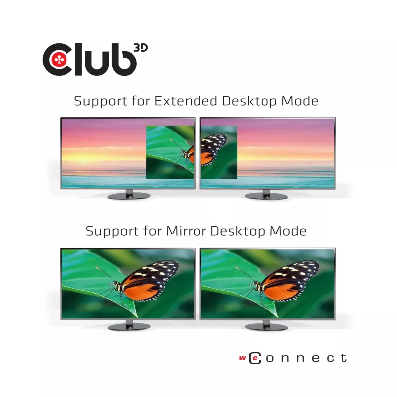 CLUB3D CSV-1562 – USB3.2 Gen1 Type-C universali triguba 4K30Hz įkrovimo stotelė su DisplayLink® sertifikatu. Universali įkrovimo stotelė