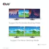 CLUB3D CSV-1562 – USB3.2 Gen1 Type-C universali triguba 4K30Hz įkrovimo stotelė su DisplayLink® sertifikatu. Universali įkrovimo stotelė