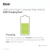CLUB3D CSV-1562 – USB3.2 Gen1 Type-C universali triguba 4K30Hz įkrovimo stotelė su DisplayLink® sertifikatu. Universali įkrovimo stotelė