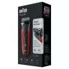 Braun Series 3 300s Folijos skustuvas su trimeriu Juoda, Raudona