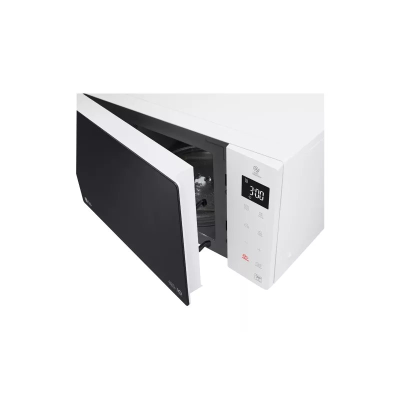 LG MS 23 NECBW juodai balta Solo mikrobangų krosnelė virš viryklės 23 L 1000 W