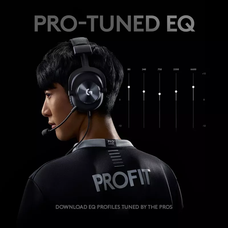 LOGITECH G Pro X žaidimų ausinės - 3,5 mm - juodos