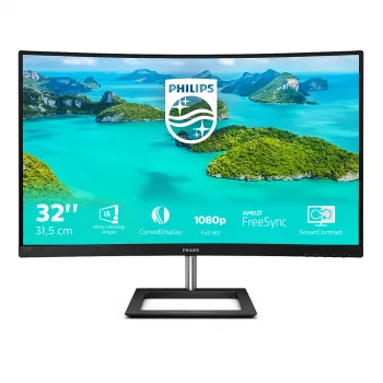 Philips E Line 322E1C/00 kompiuterio monitorius 80 cm (31,5 colio) 1920 x 1080 pikselių Full HD LCD juodas