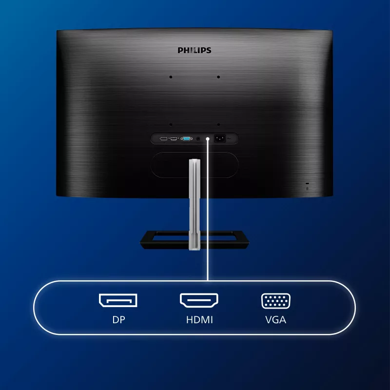 Philips E Line 322E1C/00 kompiuterio monitorius 80 cm (31,5 colio) 1920 x 1080 pikselių Full HD LCD juodas