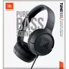 JBL Tune 500 Juoda, laidinis, 20 - 20000 Hz, skambučiams/muzikai, 148 g, ausinės, juodos