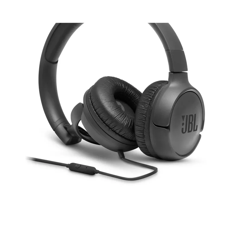 JBL Tune 500 Juoda, laidinis, 20 - 20000 Hz, skambučiams/muzikai, 148 g, ausinės, juodos