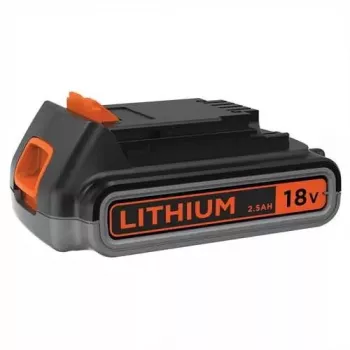 Baterija Juoda & Decker BL2518 18 V Li-Ion 2,5 Ah, 1 vnt., juoda