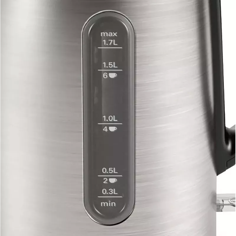 Bosch TWK4P440 elektrinis virdulys 1.7 L 2400 W Juoda, nerūdijantis plienas
