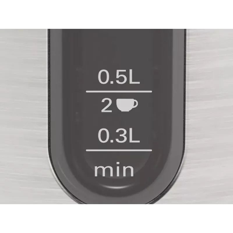 Bosch TWK4P440 elektrinis virdulys 1.7 L 2400 W Juoda, nerūdijantis plienas