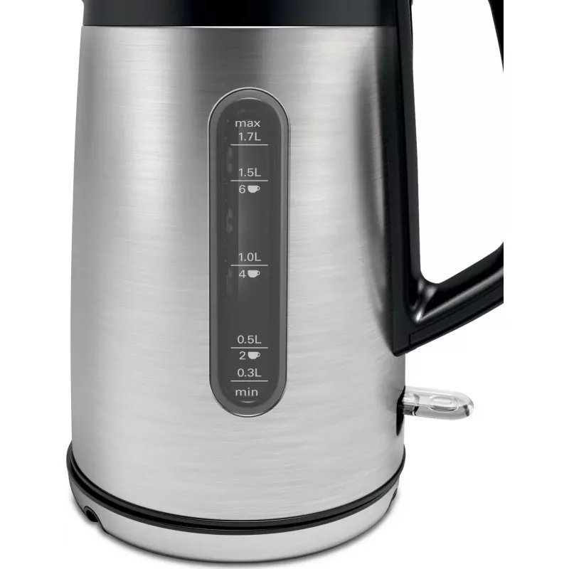 Bosch TWK4P440 elektrinis virdulys 1.7 L 2400 W Juoda, nerūdijantis plienas