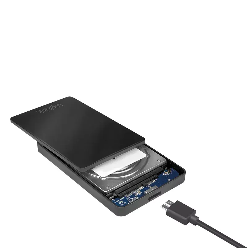 HDD/SSD korpusas LogiLink UA0339 juodas 2,5 colio