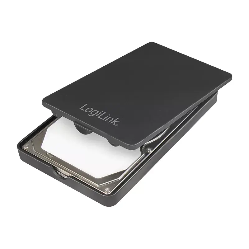 HDD/SSD korpusas LogiLink UA0339 juodas 2,5 colio