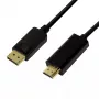 Vaizdo kabelio adapteris LogiLink CV0128 3 m DisplayPort HDMI Tipas A Juodas