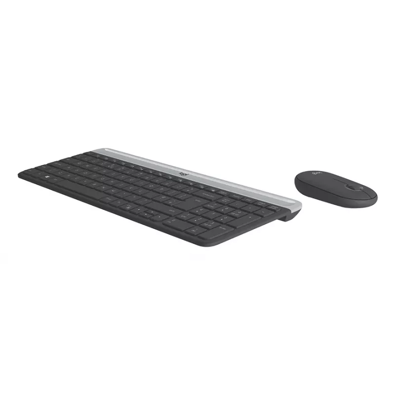 LOGITECH belaidė klaviatūra ir pelė MK470 - grafito spalvos, QWERTY, danų/norvegų/švedų išdėstymas
