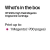 HP 912XL didelės išeigos originali purpurinio rašalo kasetė