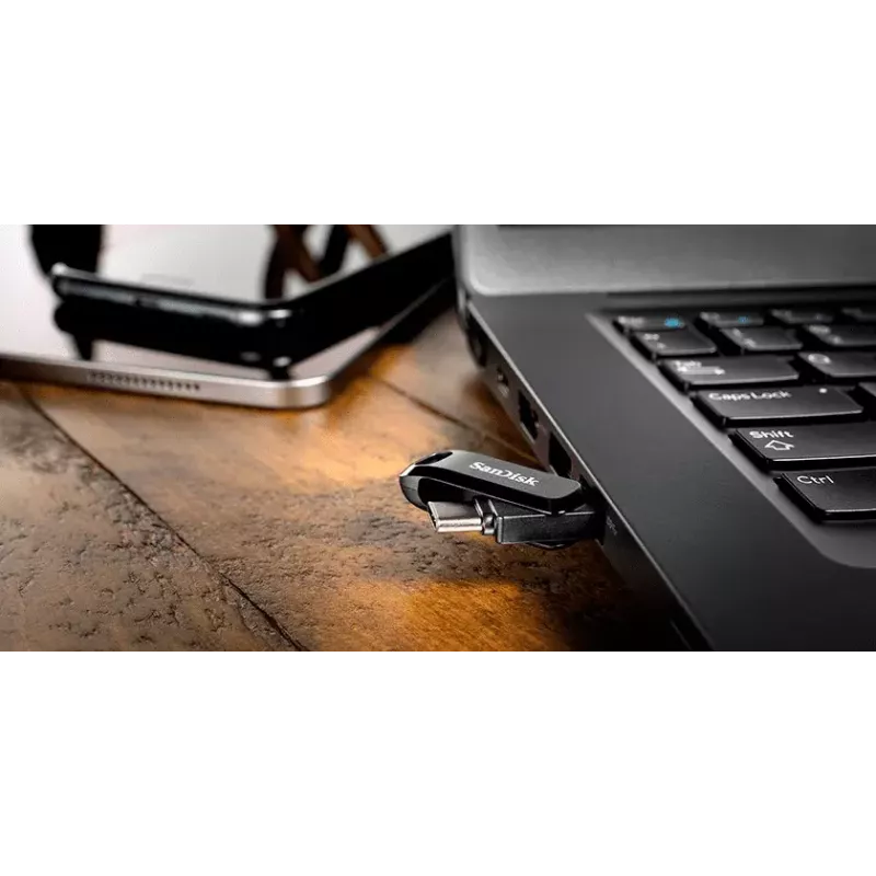 USB atmintinė SanDisk 256 GB USB Typee-A USB Type-C Ultra Dual Drive Go