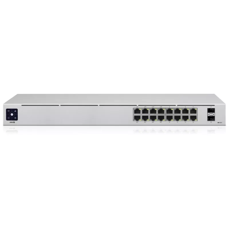 UBIQUITI NETWORKS UniFi Switch 16 gigabitų Ethernet prievadų, įskaitant 8x 802.3at PoE+ prievadus