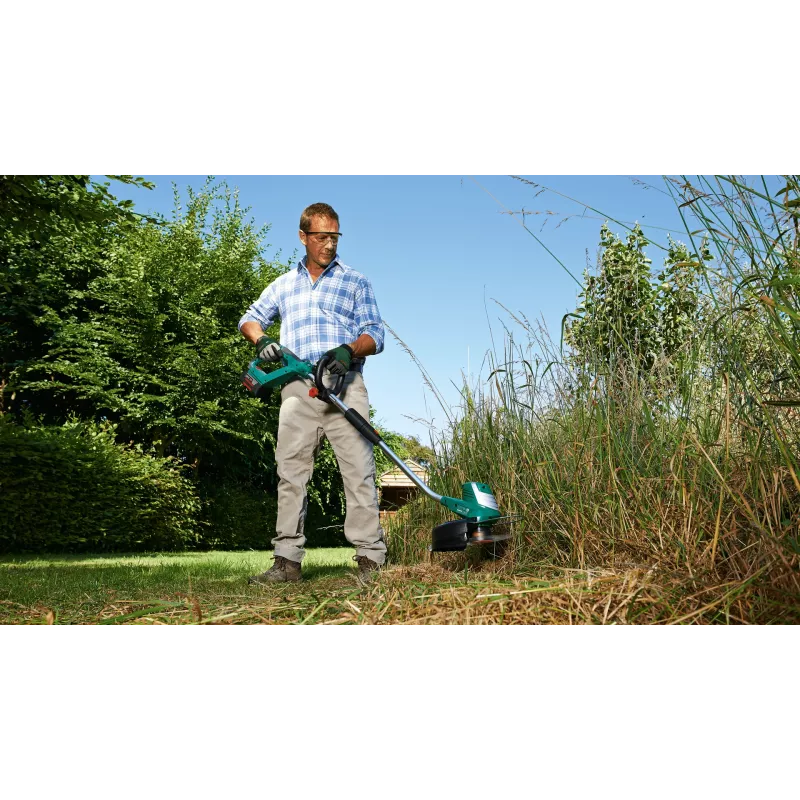 Bosch AdvancedGrassCut 36 belaidė žoliapjovė be akumuliatoriaus ir įkroviklio, styginė žoliapjovė, 30 cm, nailono valas, D formos rankena, 1,6 mm, 6 m